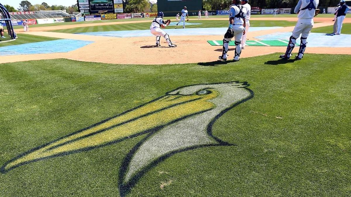The Myrtle Beach Pelicans get prepared for opening night in April 2016 at TicketReturn.com Field at Pelicans Ballpark.