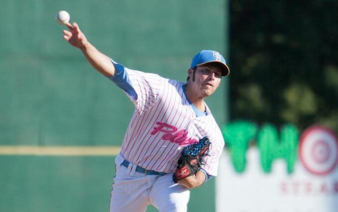 
Pelicans starting pitcher Brad Markey makes a pitch during a recent game against the Frederick Keys
