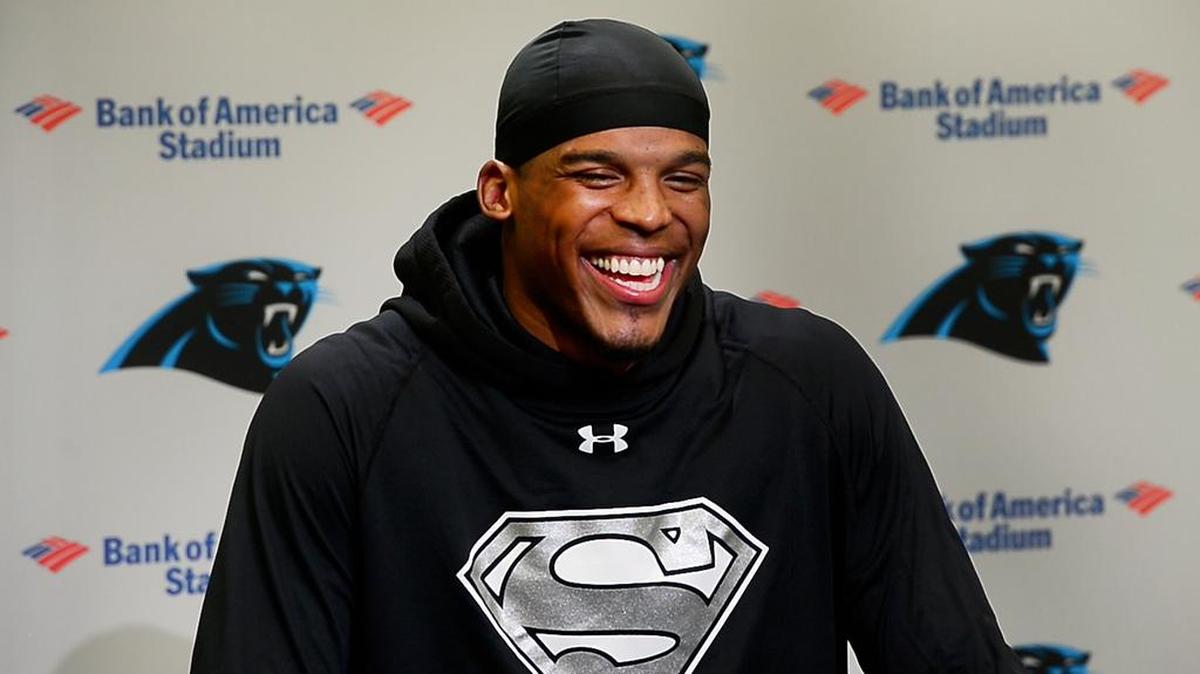 Carolina Panthers quarterback Cam Newton was joyous talking about his first-born son Thursday, joking with reporters about the baby, born Christmas Eve and named Chosen Sebastian Newton.