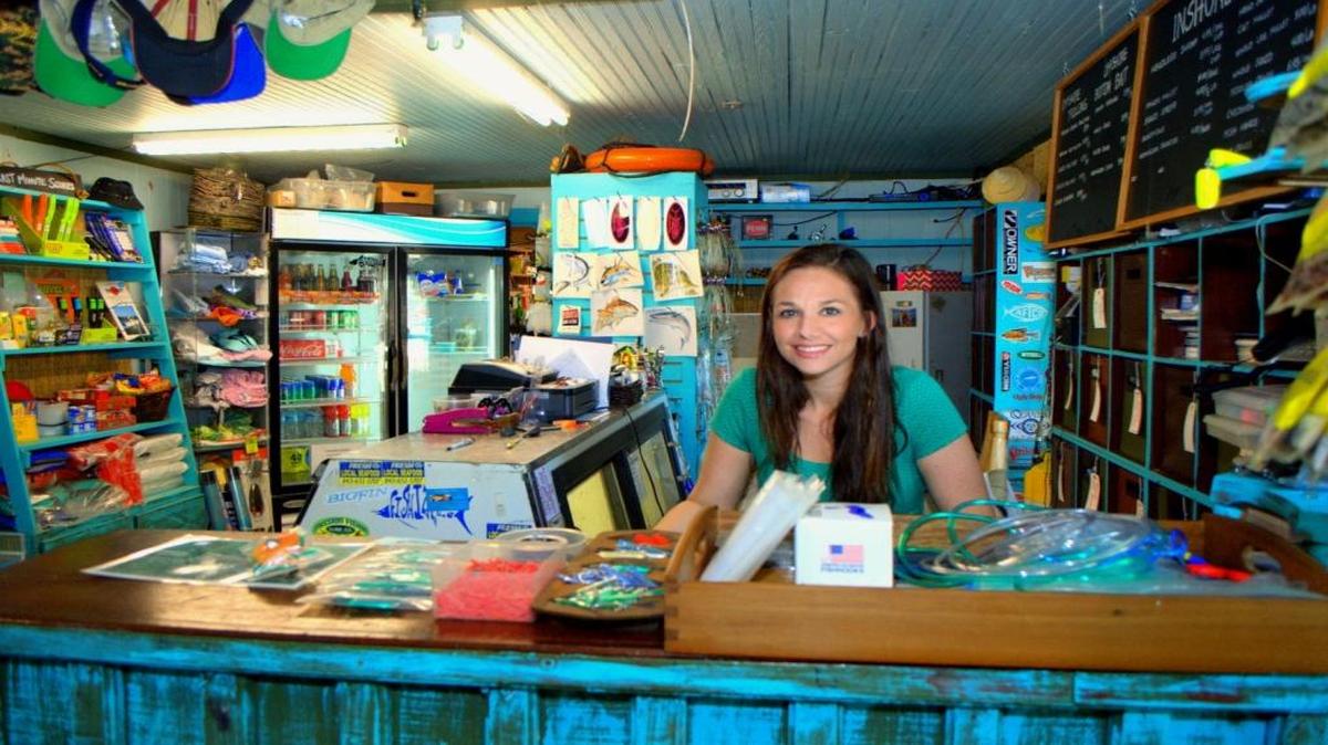 Jessica Hill, shown here on duty at Perry's Bait and Tackle, left a lasting legacy in Murrells Inlet.