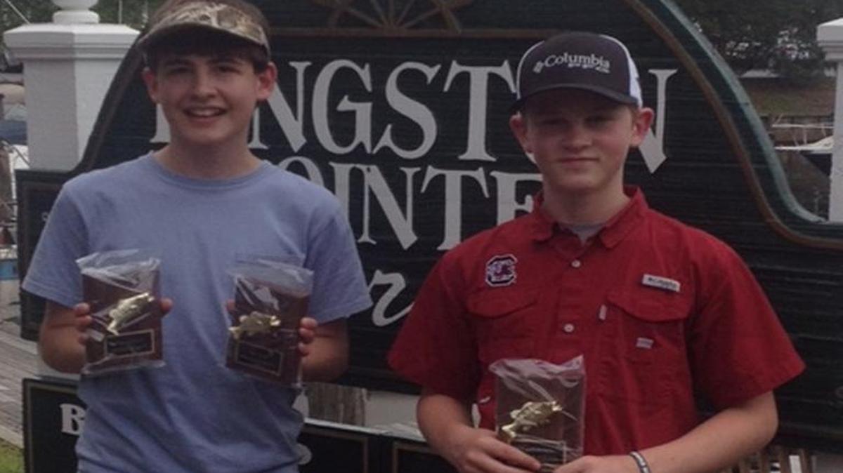 Noah Jones (left) and Manning Seldner are part of the Tiger Anglers of Conway that will be hosting a bass-fishing seminar at Conway High School on Jan. 30.