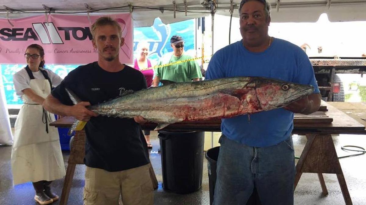 The crew of Screaming Reels weighed in a 40.20-pound king mackerel last Sunday to win over $42,000 in the U.S. Open King Mackerel Tournament out of Southport, N.C.